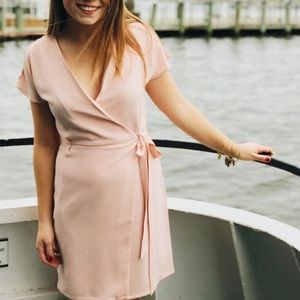 Pink Wrap dress